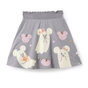 Disneyland Gray Skirt with Mouse ghost Print